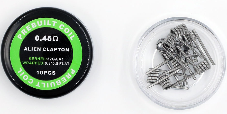 Готовая намотка Alien Clapton 0.45 Ом 10шт.