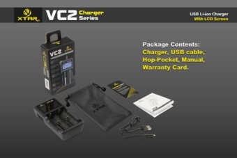 Зарядное устройство XTAR VC2 для Li-Ion аккумуляторов