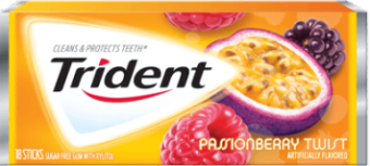 Жевательная резинка Trident Passionberry Twist, США Жевательная резинка Trident Passionberry Twist, США